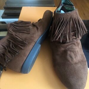 Zigzag Moccasin Booties